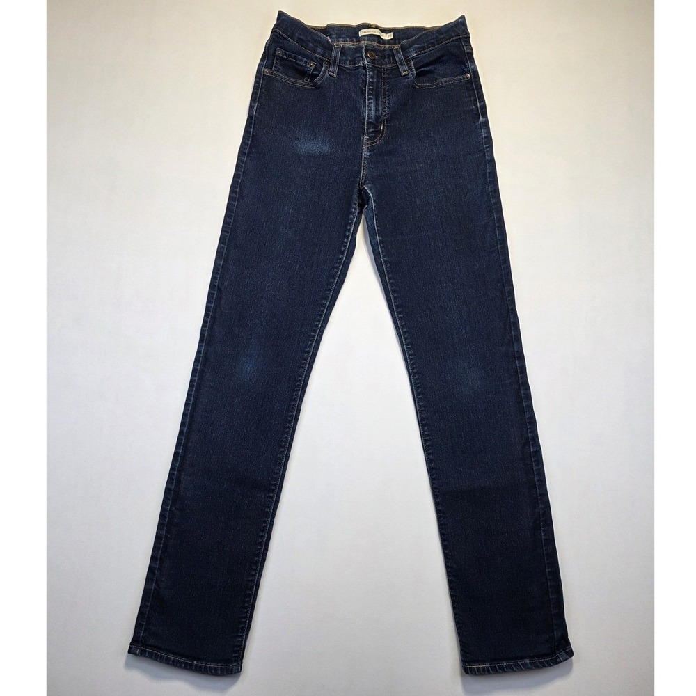 Levi's 724 High Rise Straight Jeans Size 29 Women Medium Wash Stretch Denim